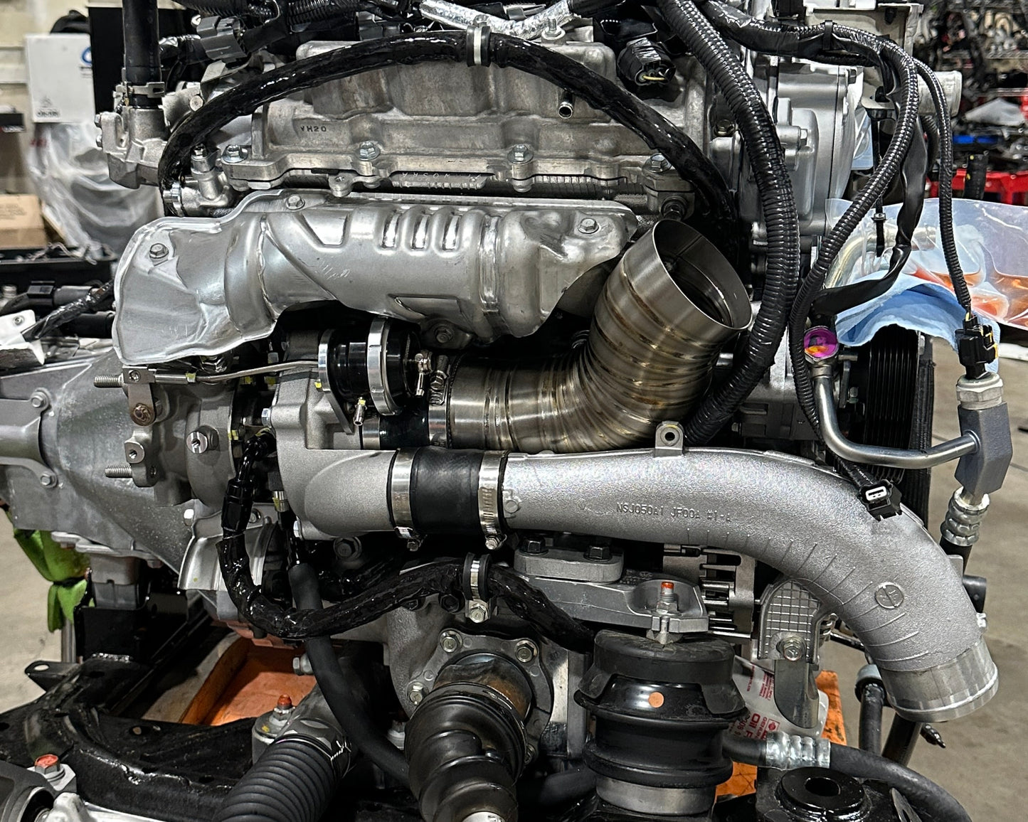 Boost Logic Ultra Spool twin Garrett G660 turbo kit with 3.5-inch titanium inlet pipes for 2009+ Nissan GT-R R35