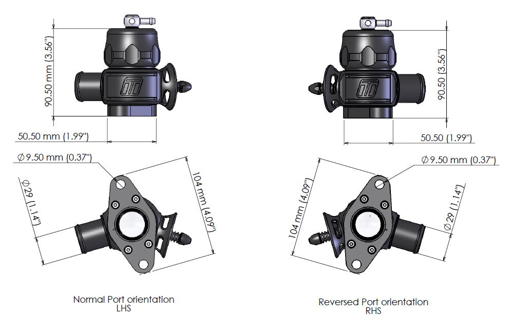 Turbosmart TS-0215-1027 SmartPort blow-off valve kit tech sheet