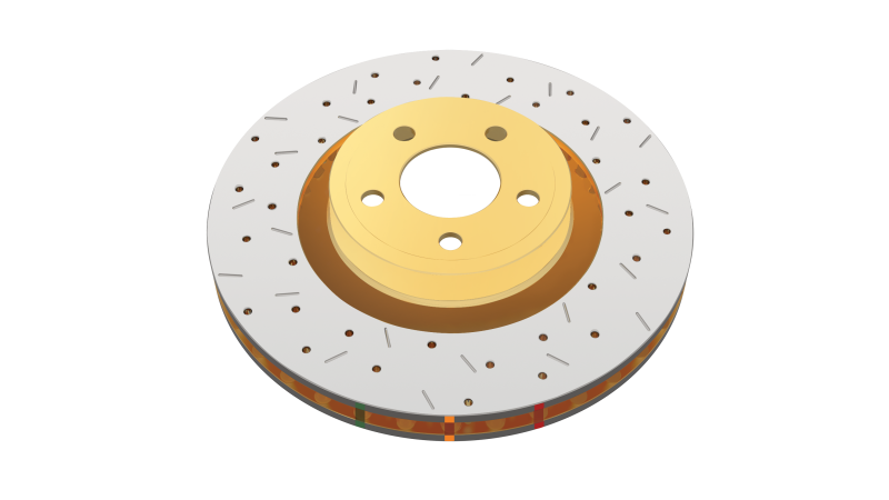 DBA 8/93-7/98 Nissan R33 GTST Front Drilled & Slotted 4000 Series Rotor