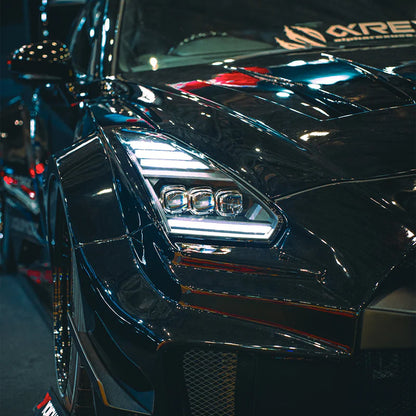 AlphaRex 880359 NOVA Headlights Nissan GT-R 09–25