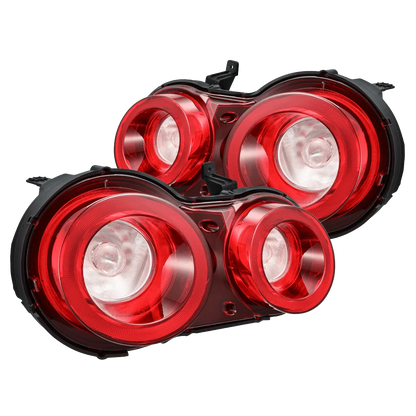 AlphaRex NOVA-Series Prismatic LED Red Clear tail lights 692001 for 2009-2025 Nissan GT-R R35