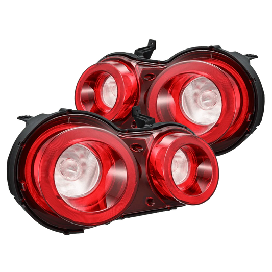 AlphaRex NOVA-Series Prismatic LED Red Clear tail lights 692001 for 2009-2025 Nissan GT-R R35