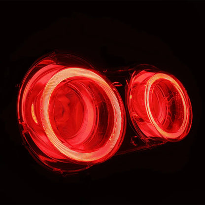 AlphaRex NOVA-Series Prismatic LED clear tail lights for 2009-2025 Nissan GT-R R35 RTL-NG09-A-YW-LB