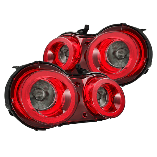 AlphaRex NOVA-Series Prismatic LED Red Smoke tail lights for 2009-2025 Nissan GT-R R35 part number 692003