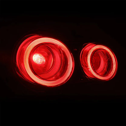 AlphaRex NOVA-Series Prismatic LED Smoke tail lights for 2009-2025 Nissan GT-R R35 part number 692002