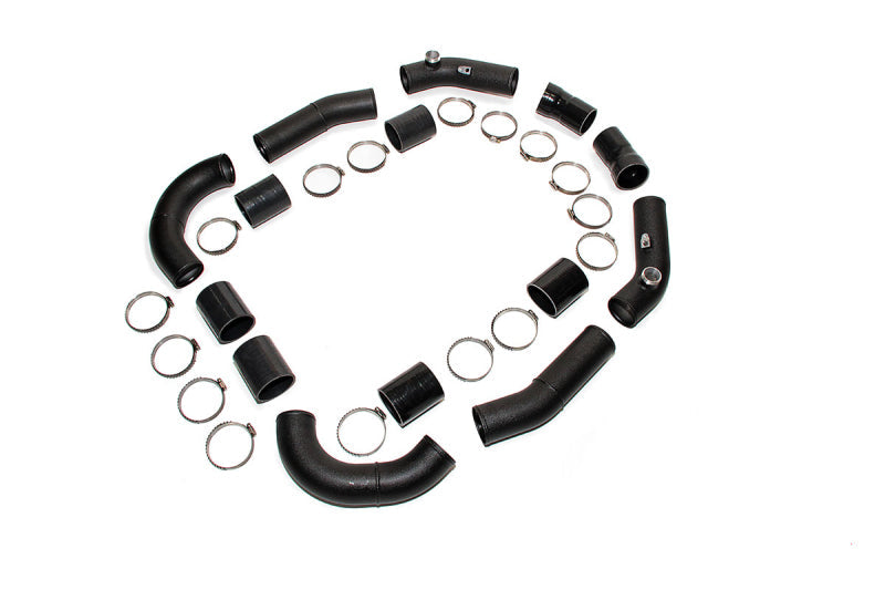 AMS Alpha 3-inch intercooler pipe kit ALP.07.09.0006-1 for 2009-2025 Nissan GT-R R35 with stock throttle bodies