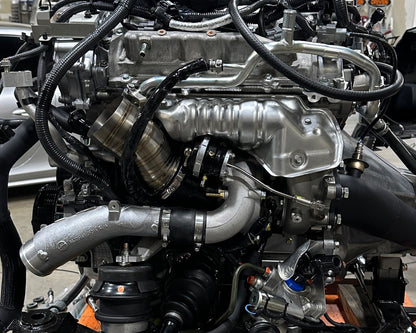 Boost Logic Ultra Spool twin Garrett G660 turbo kit with 3.5-inch titanium inlet pipes for 2009+ Nissan GT-R R35