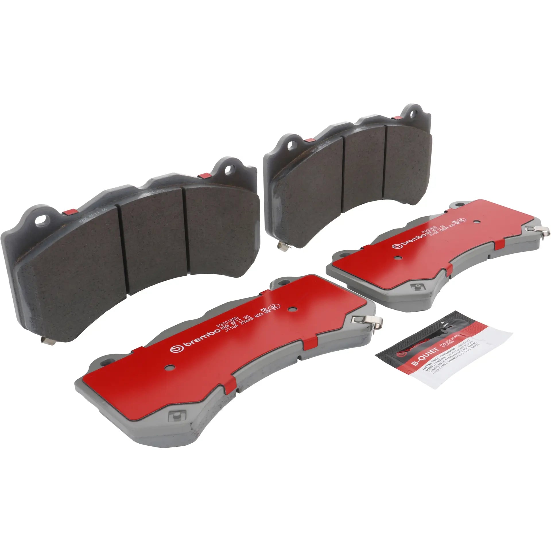 Brembo Xtra Ceramic SD front brake pad set P37018SD for 2009-2024 Nissan GT-R with iron brake discs