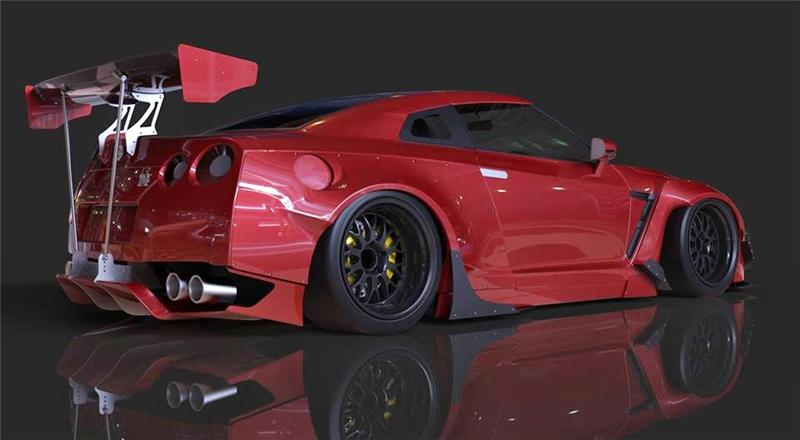 GReddy 09+ Nissan GT-R R35 Rocket Bunny GT-Wing (Hardware)