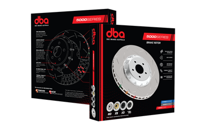 DBA 09+ Nissan GTR R-35 Front Drilled & Slotted 5000 Series Brembo Only Replacement Disc (No hardwar
