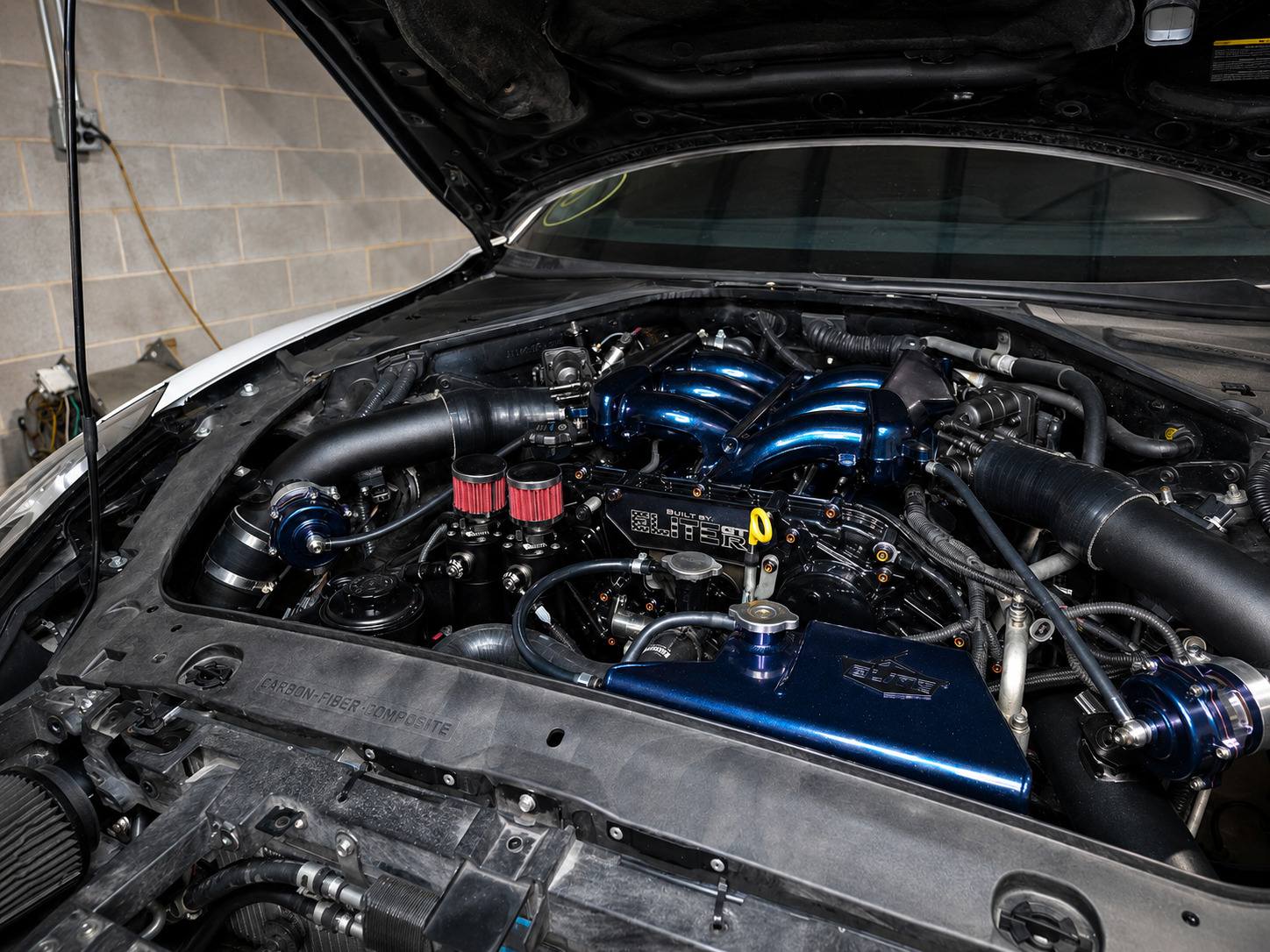 Elite GT-R installed Radium catch can system on a Nissan R35 GT-R