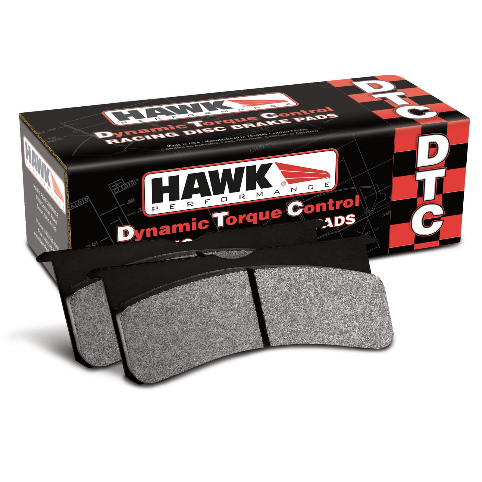 Hawk Performance HB650U.730 DTC-70 front brake pads for Nissan GT-R R35