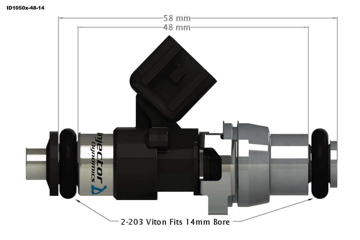 Injector Dynamics 1050.48.14.R35.6 Tech Specs Drawing