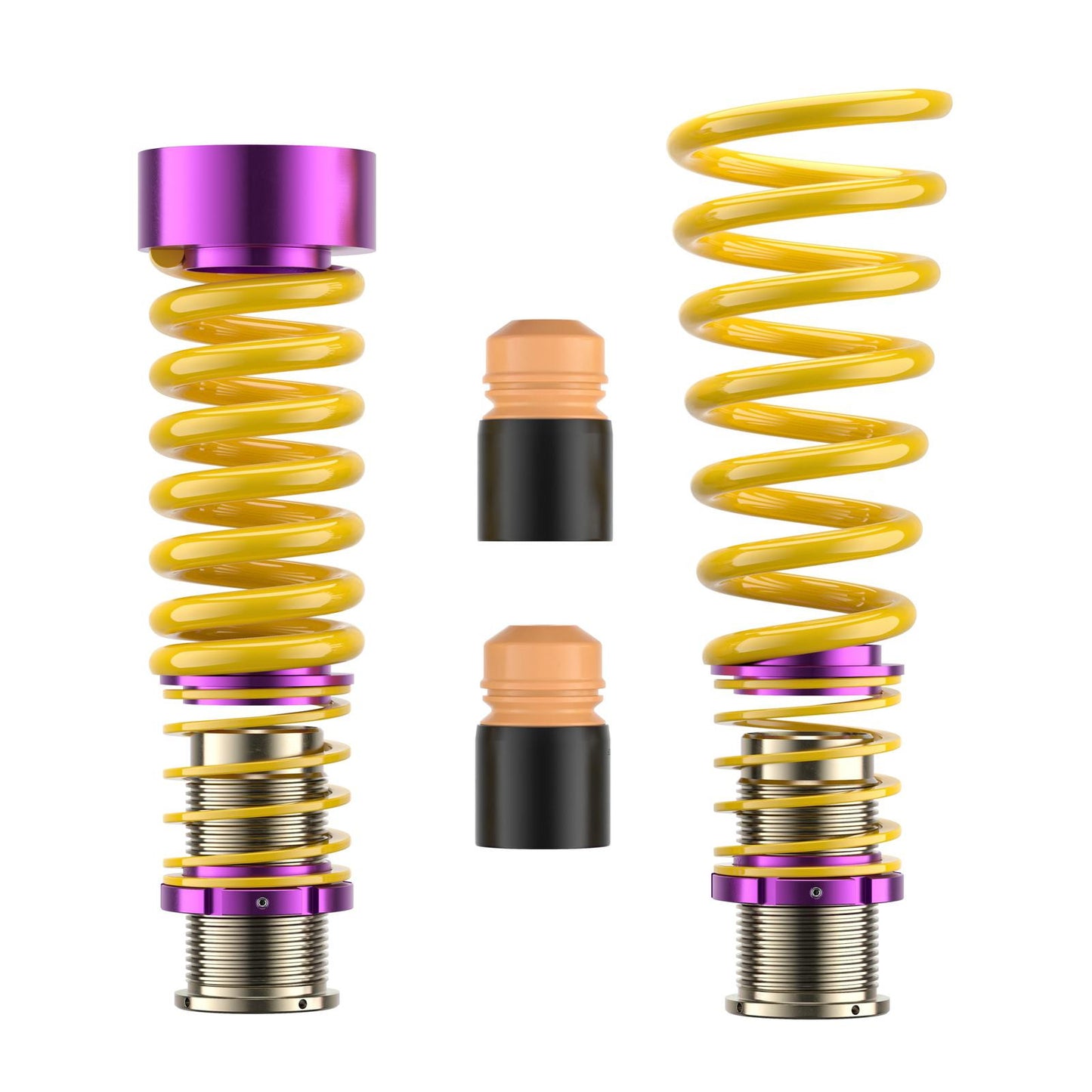 KW 25385010 Height Adjustable Spring Kit with threaded spring perches for 2015-2024 Nissan GT-R NISMO R35 retaining factory electronic suspension