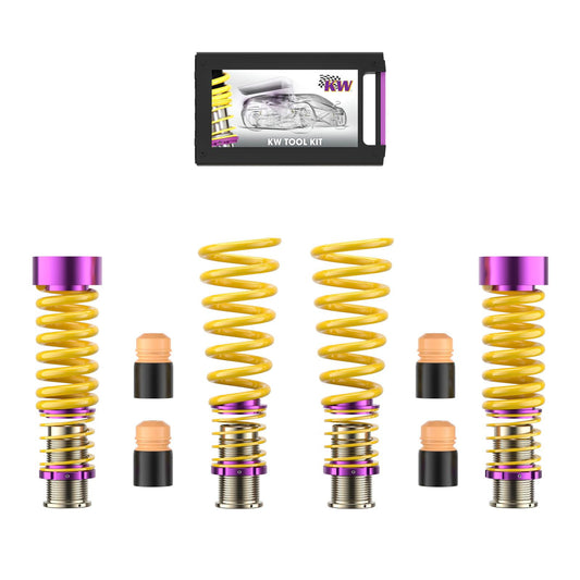 KW 25385010 Height Adjustable Spring Kit 2015-2024 Nissan GT-R NISMO R35 retaining factory electronic suspension