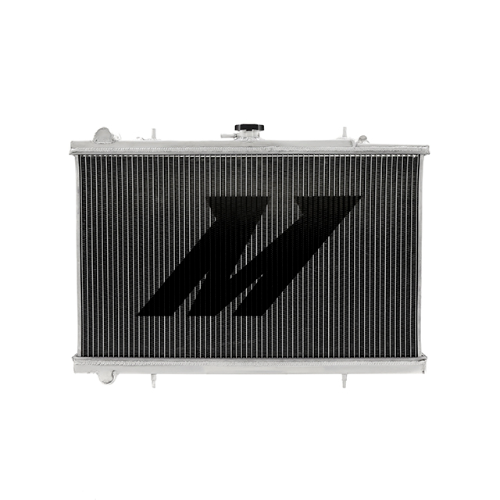 Mishimoto MMRAD-RHD-R32 two-row aluminum performance radiator for 1989-1993 Nissan Skyline R32 manual-transmission models