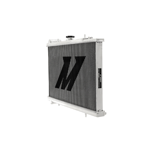 Mishimoto MMRAD-RHD-R32 two-row aluminum performance radiator for 1989-1993 Nissan Skyline R32 manual-transmission models