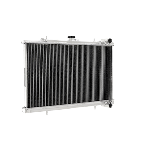 Mishimoto MMRAD-RHD-R32 two-row aluminum performance radiator for 1989-1993 Nissan Skyline R32 manual-transmission models