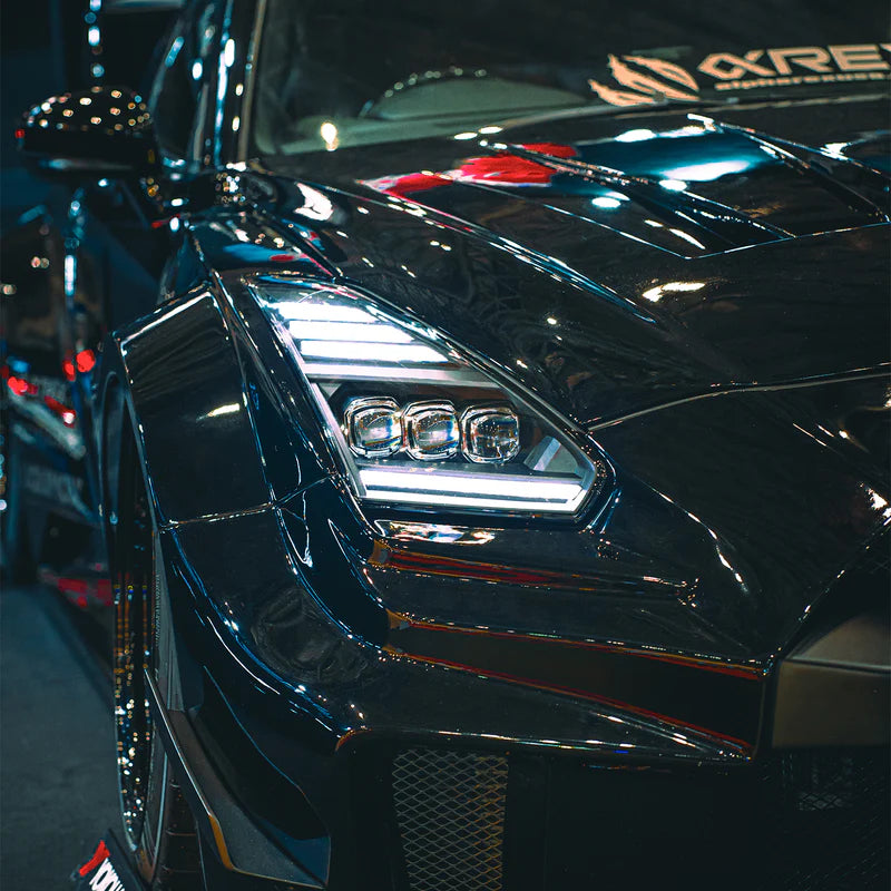 AlphaRex 880360 NOVA Headlights Nissan GT-R 09–25