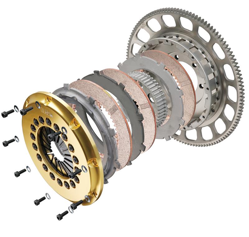 OS Giken R3C triple-plate clutch assembly with flywheel for R32 and R33 Skyline applications