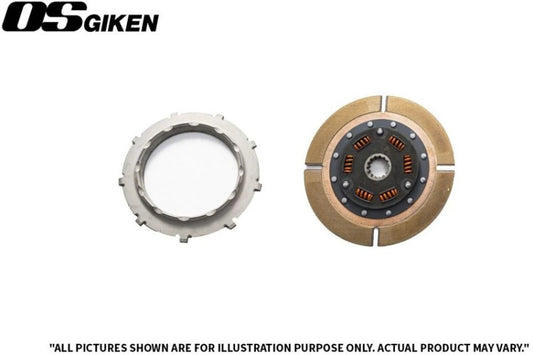 OS Giken SP SuperSingle Overhaul Kit A with replacement clutch disc and pressure plate for R32 and R33 Skyline applications