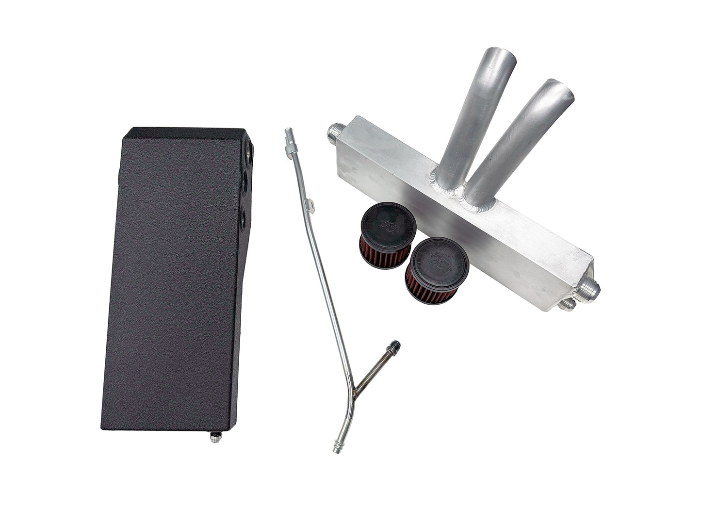 TRP Total Racing Products Competition dual-stage catch can system with K&N breathers for Nissan GT-R R35 VR38DETT