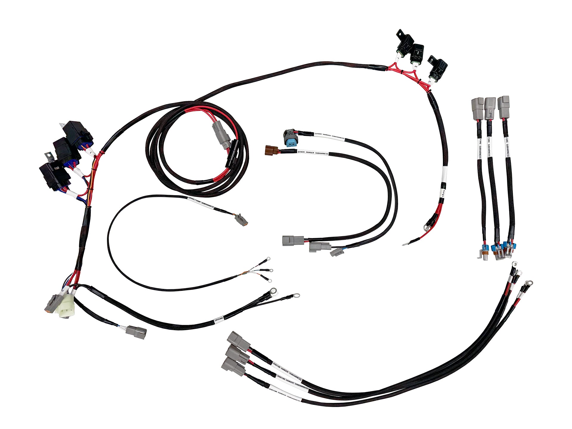 TRP Ultimate modular fuel pump hardwire kit with relays and Deutsch connectors for Nissan GT-R R35