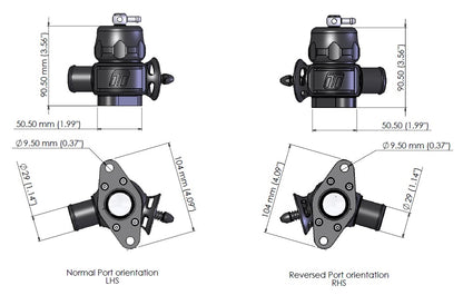 Turbosmart TS-0215-1027 SmartPort blow-off valve kit tech sheet