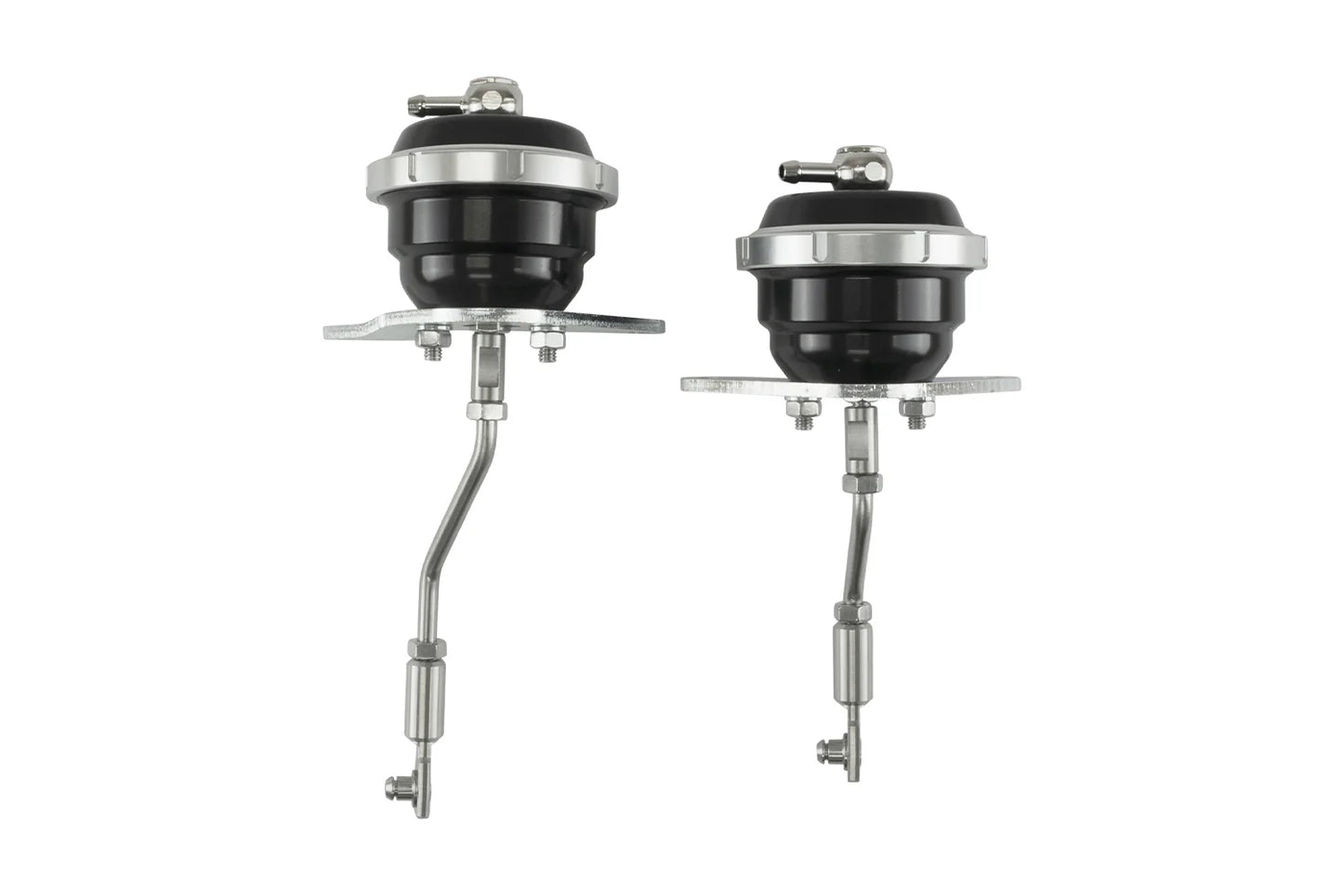 Turbosmart TS-0615-2073 IWG75 Twin Port black wastegate actuator pair with brackets and fittings for 2009-2025 Nissan GT-R R35