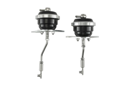 Turbosmart TS-0615-2073 IWG75 Twin Port black wastegate actuator pair with brackets and fittings for 2009-2025 Nissan GT-R R35