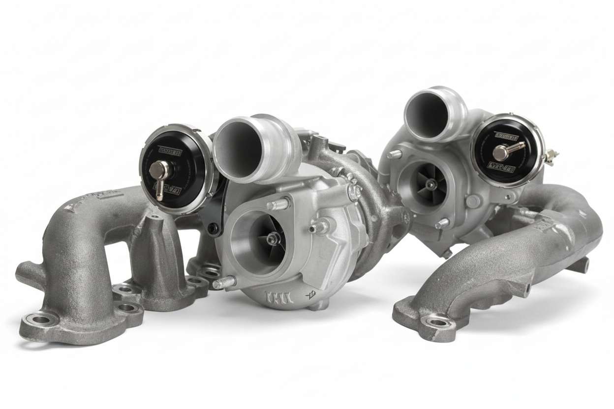 Turbosmart wastegates shown on 2009-2025 Nissan GT-R R35 turbos